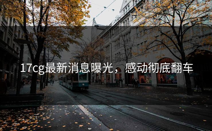 17cg最新消息曝光，感动彻底翻车  第1张