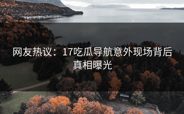 网友热议：17吃瓜导航意外现场背后真相曝光  第1张