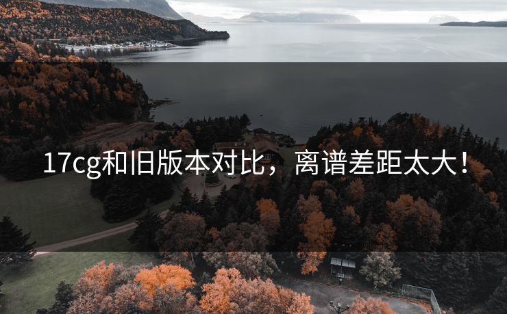 17cg和旧版本对比，离谱差距太大！